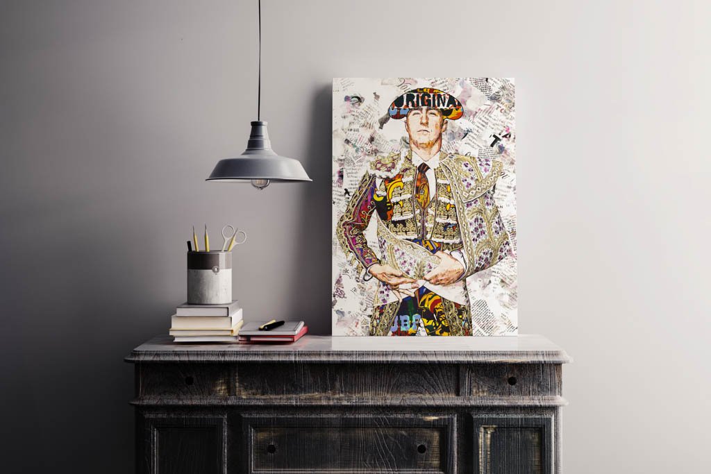 David Fandila Marín "El Fandi" Torero, cuadros modernos de toreros, arte taurino moderno, decoración cuadro