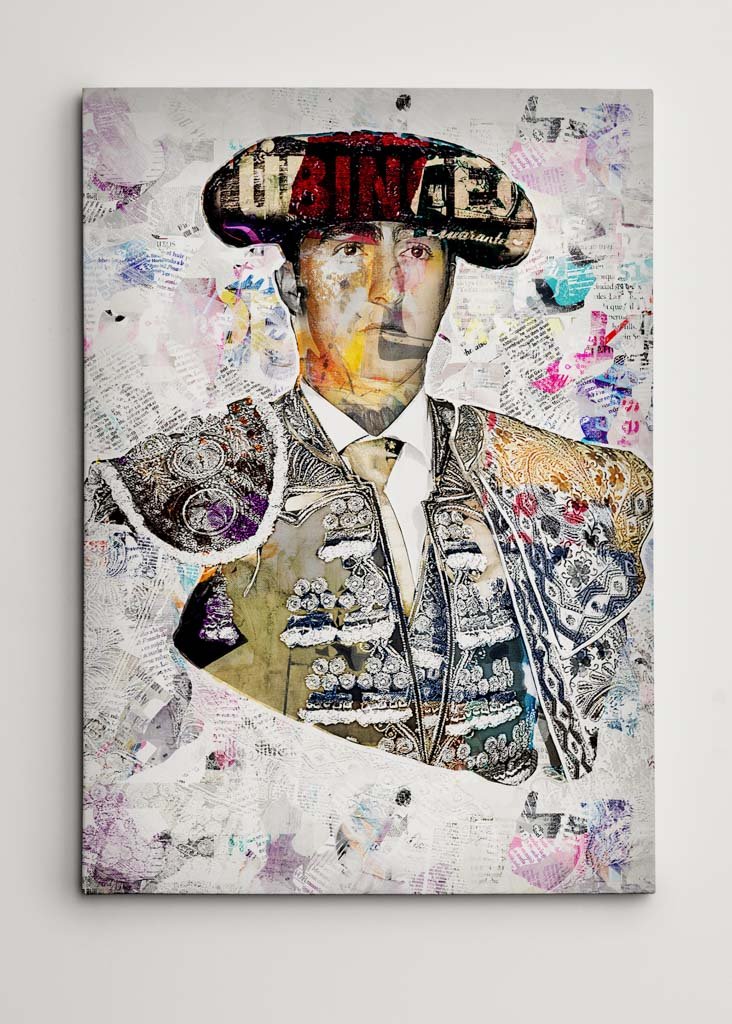 Cuadro Torero El Fandi, cuadros modernos de toreros, arte taurino