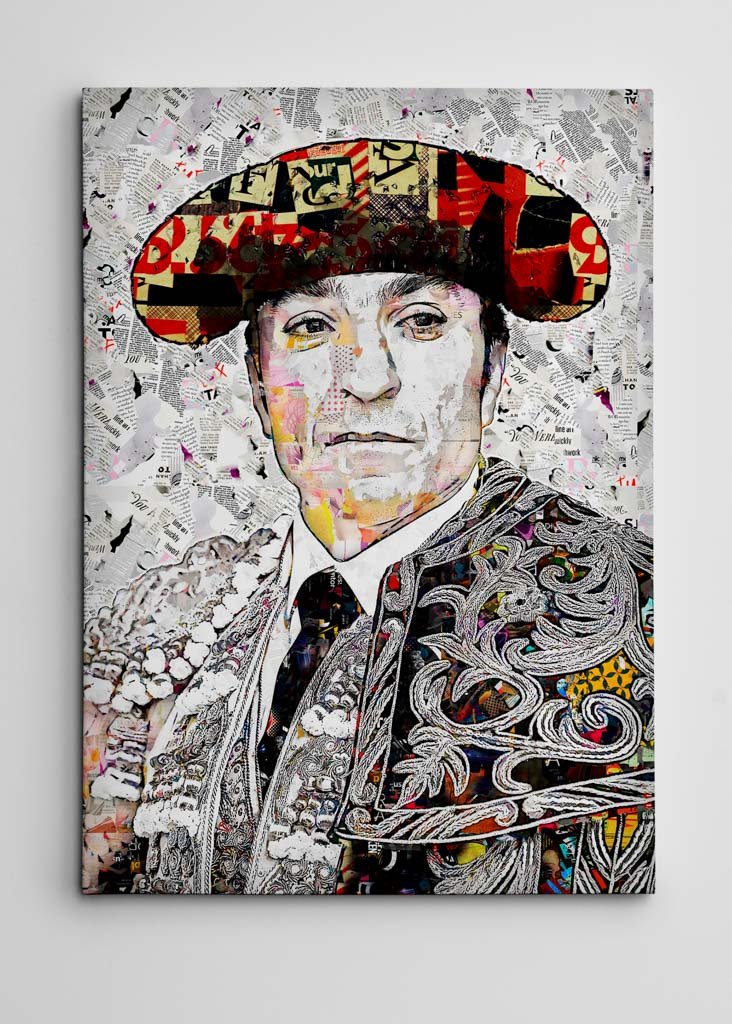 Cuadro Torero El Fundi, cuadros modernos de toreros, arte taurino
