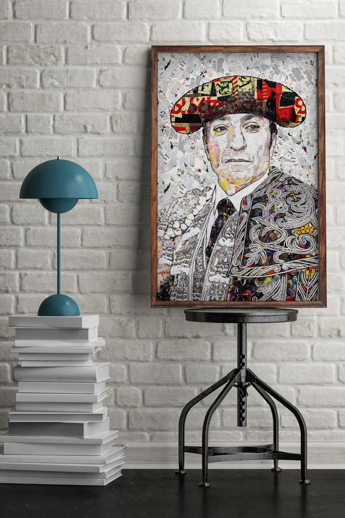 Cuadro Torero El Fundi, cuadros modernos de toreros, arte taurino