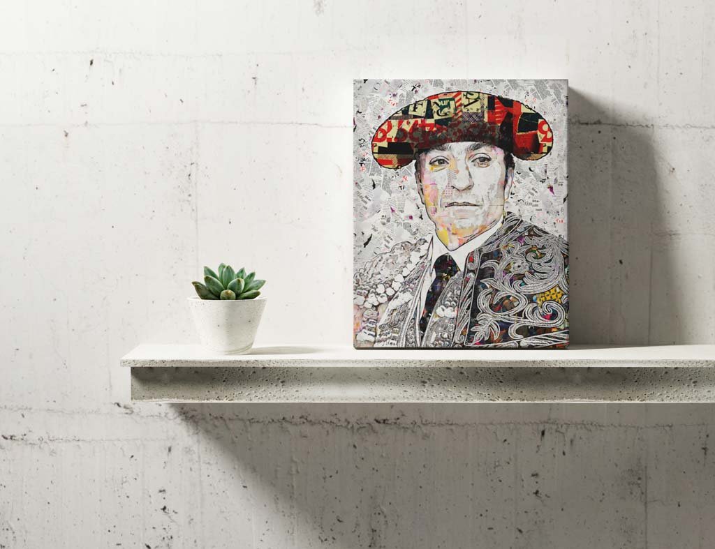 Cuadro Torero El Fundi, cuadros modernos de toreros, arte taurino