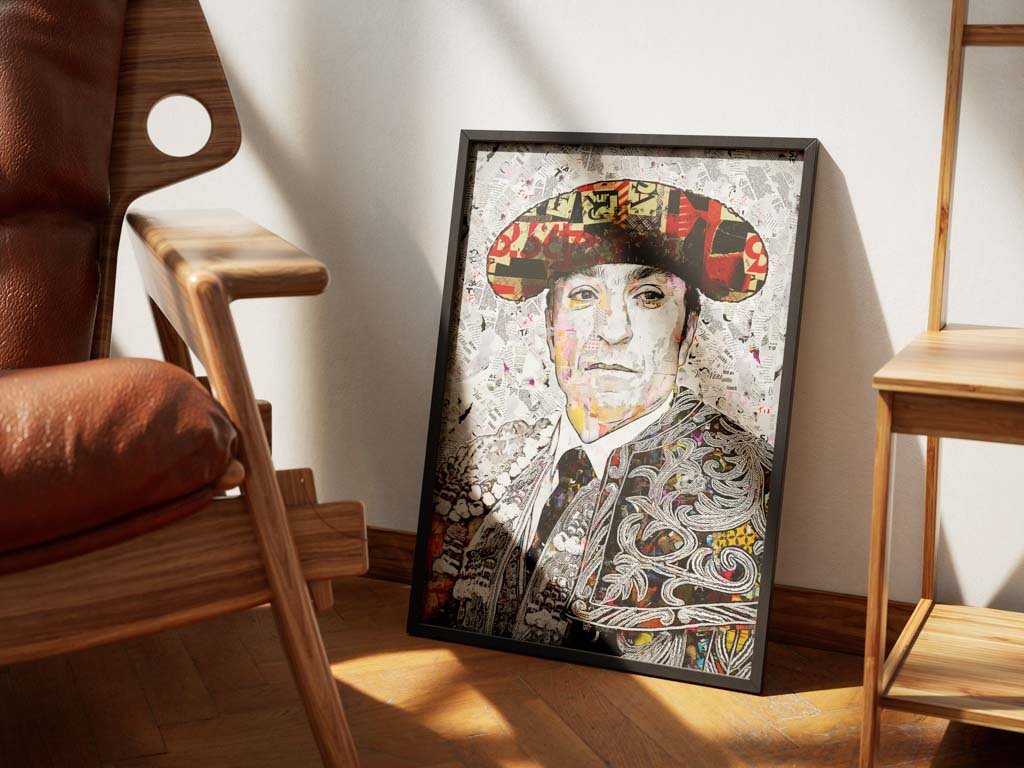 Cuadro Torero El Fundi, cuadros modernos de toreros, arte taurino