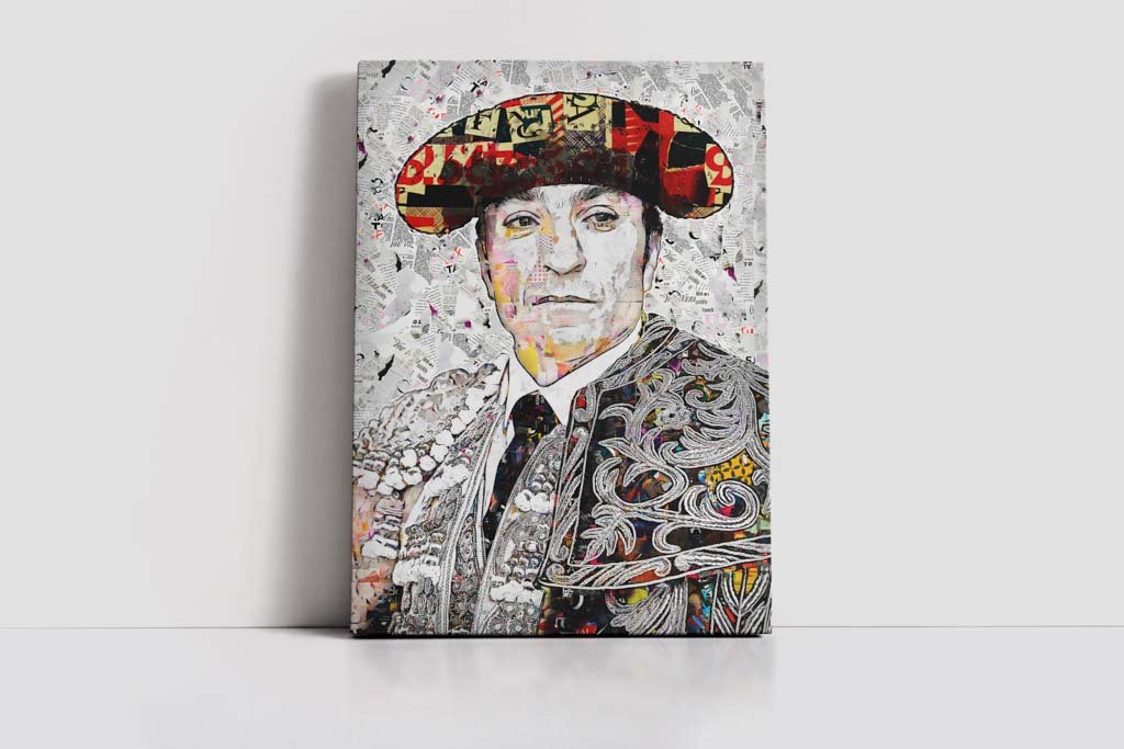 Cuadro Torero El Fundi, cuadros modernos de toreros, arte taurino