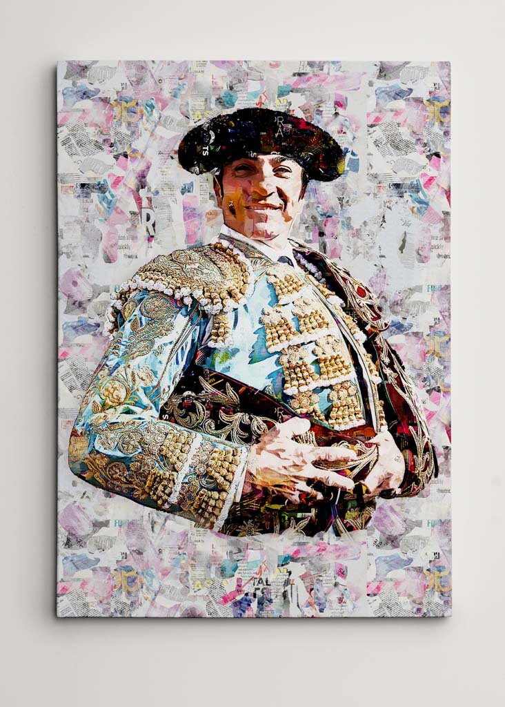 Cuadro Torero El Fundi, cuadros modernos de toreros, arte taurino