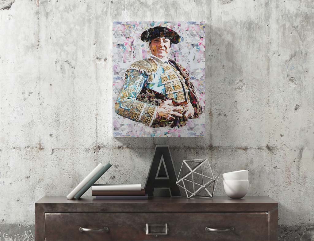 Cuadro Torero El Fundi, cuadros modernos de toreros, arte taurino