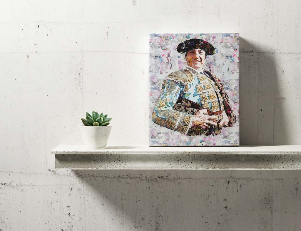 Cuadro Torero El Fundi, cuadros modernos de toreros, arte taurino