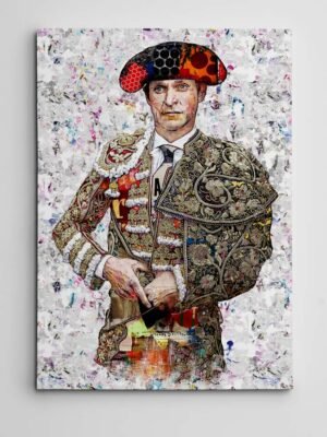 Cuadro Torero El Juli, Julian Lopez. Cuadros modernos de toreros, arte taurino