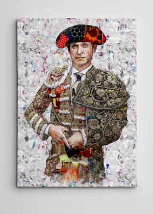 Cuadro Torero El Juli, Julian Lopez. Cuadros modernos de toreros, arte taurino