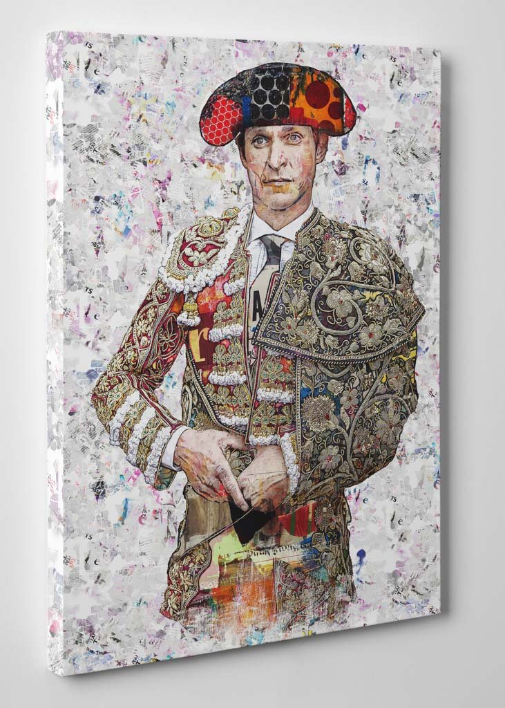 Cuadro Torero El Juli, Julian Lopez. Cuadros modernos de toreros, arte taurino