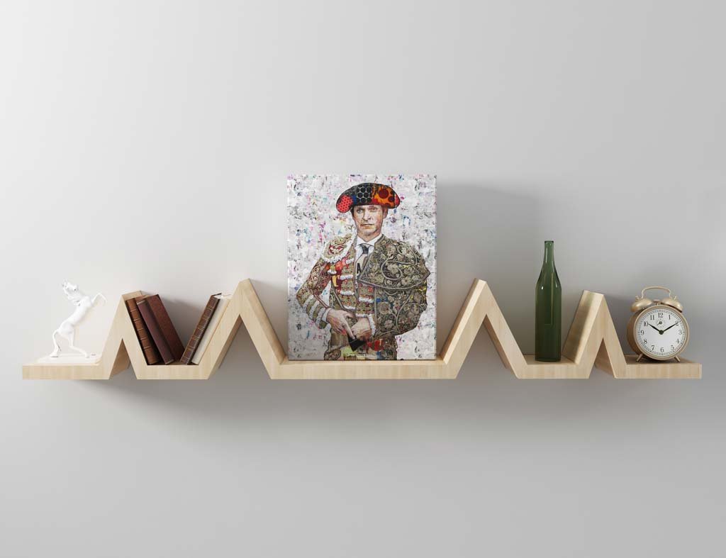 Cuadro Torero El Juli, Julian Lopez. Cuadros modernos de toreros, arte taurino