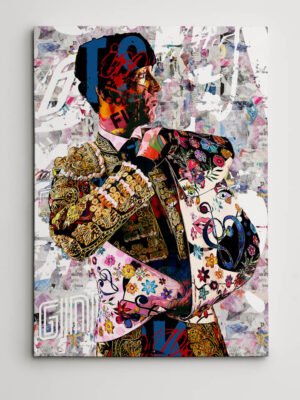 Esau Fernandez Torero, cuadros modernos de toreros, arte taurino moderno, decoración cuadro