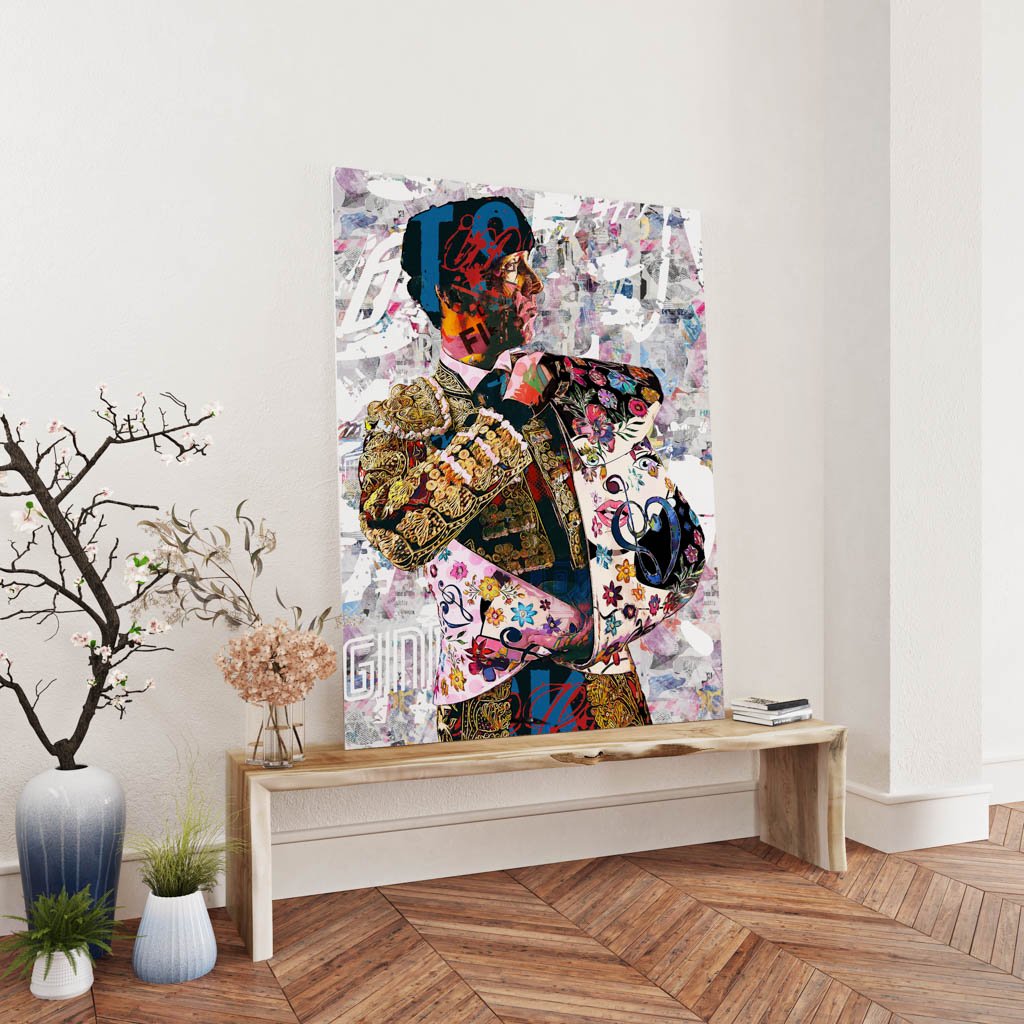 Esau Fernandez Torero, cuadros modernos de toreros, arte taurino moderno, decoración cuadro