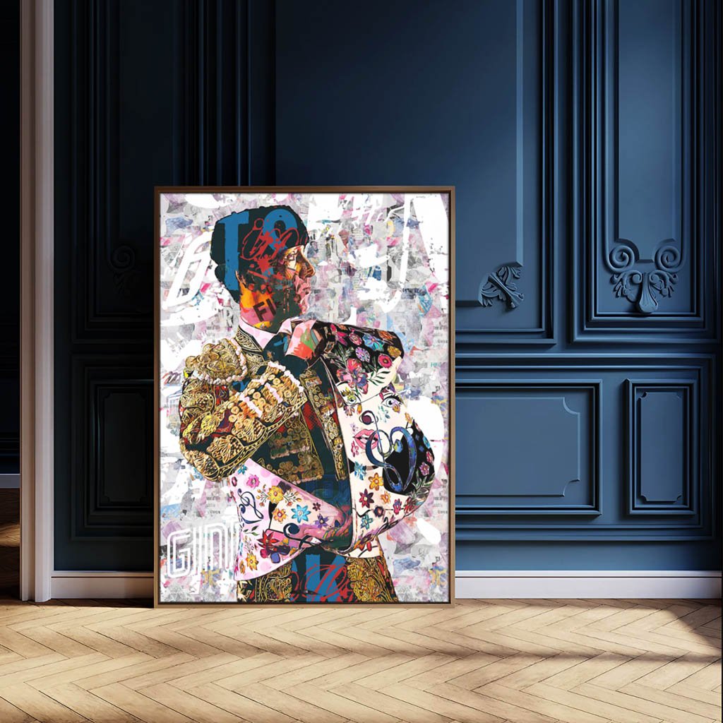 Esau Fernandez Torero, cuadros modernos de toreros, arte taurino moderno, decoración cuadro