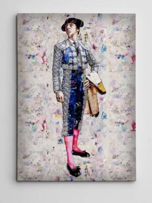 Cuadro Torero Jose Maria Soler. Cuadros modernos de toreros, arte taurino.