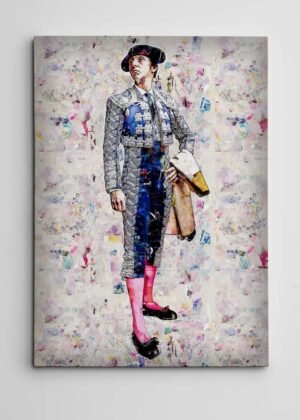 Cuadro Torero Jose Maria Soler. Cuadros modernos de toreros, arte taurino.