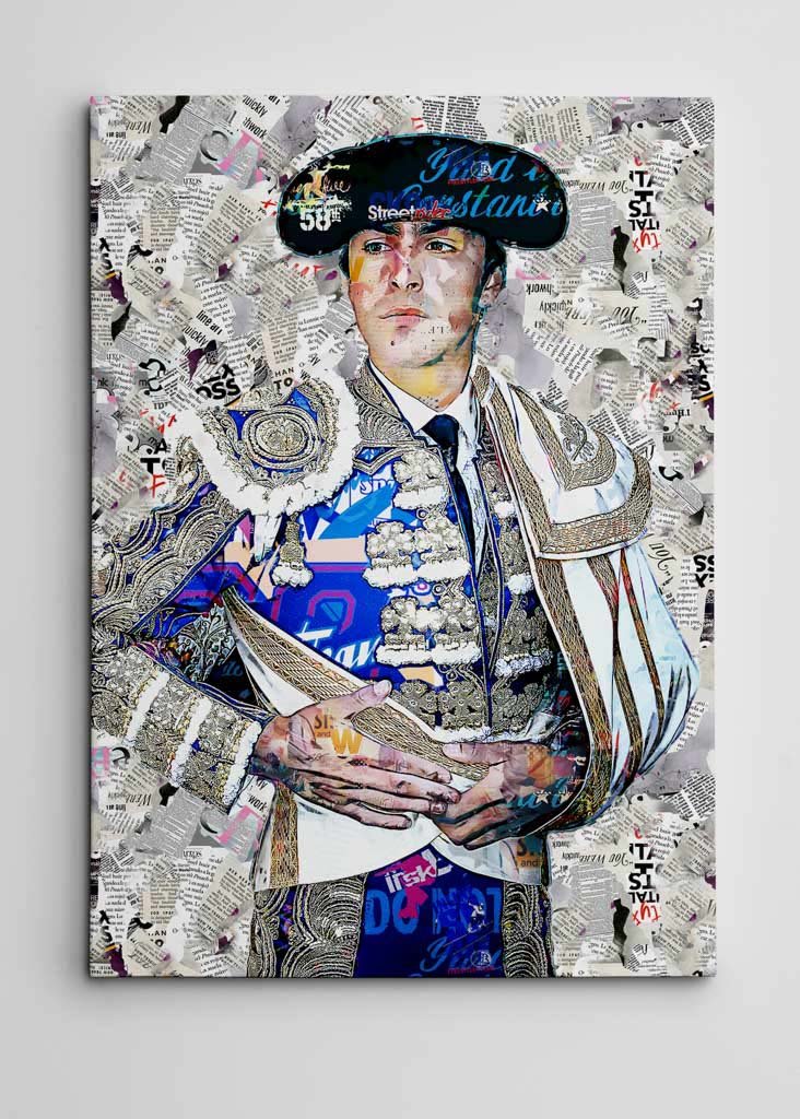 Cuadro Torero Miguel Angel Perera. Cuadros modernos de toreros, arte taurino.