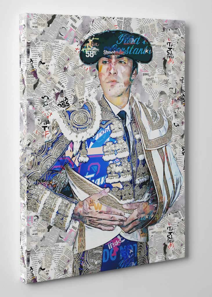 Cuadro Torero Miguel Angel Perera. Cuadros modernos de toreros, arte taurino.