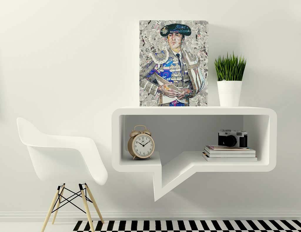 Cuadro Torero Miguel Angel Perera. Cuadros modernos de toreros, arte taurino.