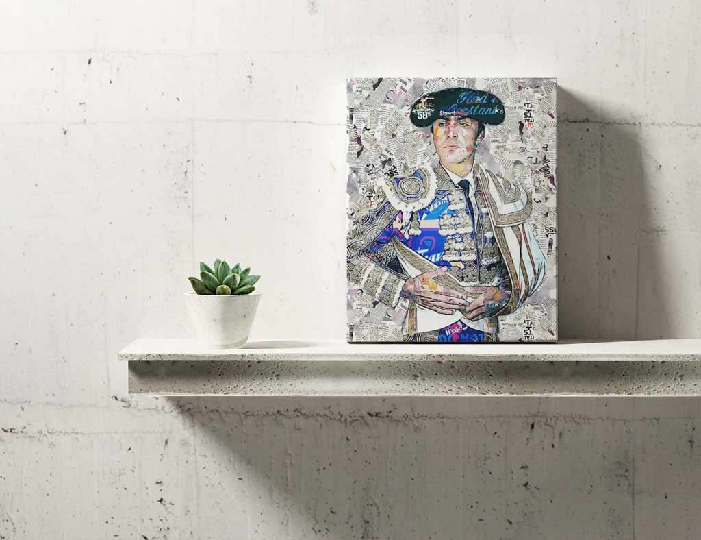 Cuadro Torero Miguel Angel Perera. Cuadros modernos de toreros, arte taurino.