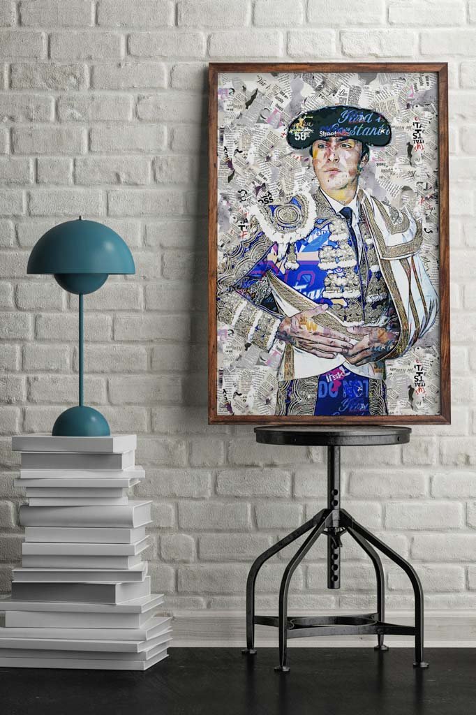 Cuadro Torero Miguel Angel Perera. Cuadros modernos de toreros, arte taurino.