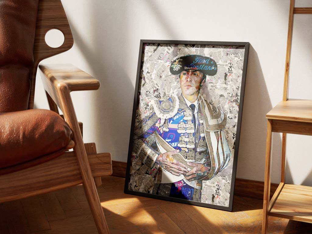 Cuadro Torero Miguel Angel Perera. Cuadros modernos de toreros, arte taurino.