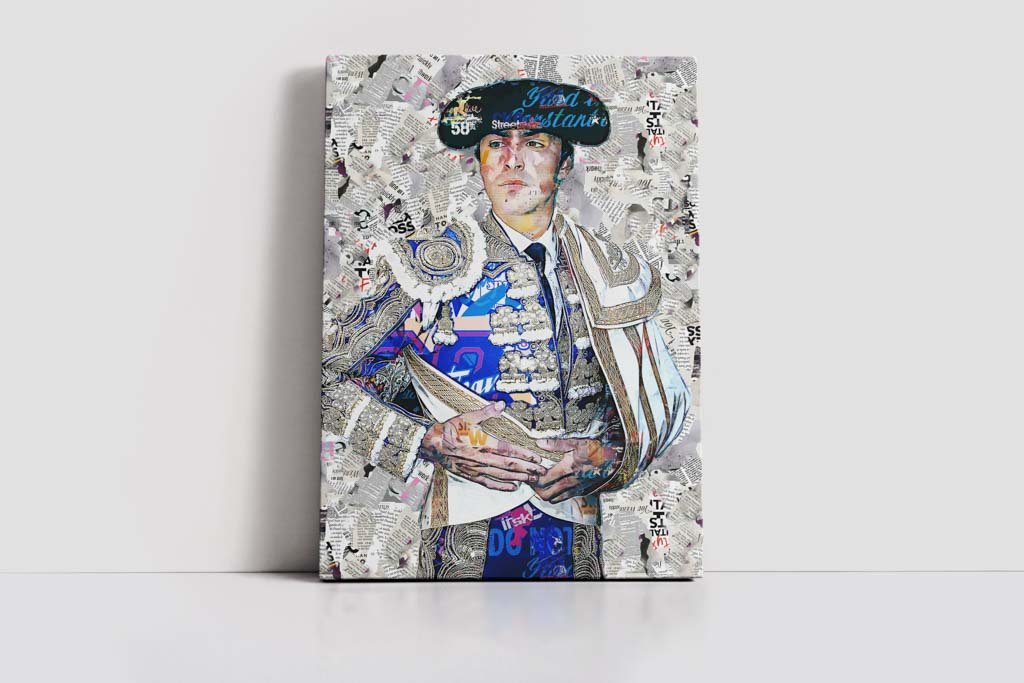 Cuadro Torero Miguel Angel Perera. Cuadros modernos de toreros, arte taurino.