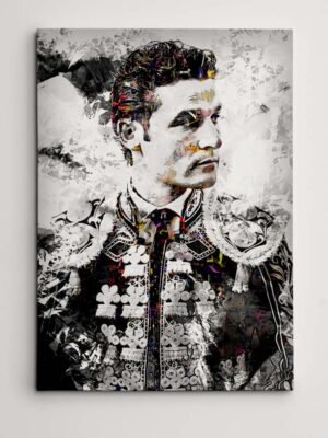Cuadro Torero Roberto Martin "Jarocho". Cuadros modernos de toreros, arte taurino.