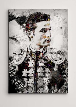 Cuadro Torero Roberto Martin "Jarocho". Cuadros modernos de toreros, arte taurino.