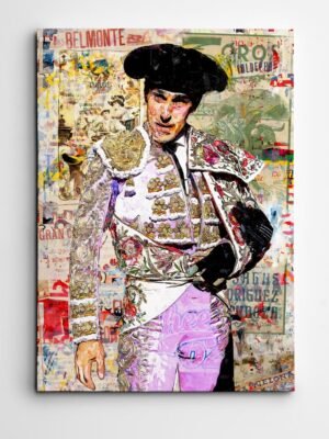 Alejandro Talavante Torero, cuadros modernos de toreros, arte taurino moderno, decoración cuadros toreros modernos