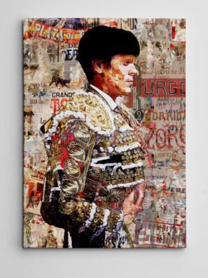 Borja Jimenez Torero, cuadros modernos de toreros, arte taurino moderno, decoración cuadros toreros modernos