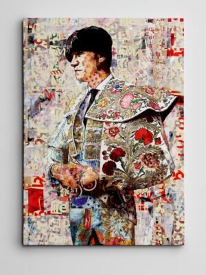Daniel Luque Torero, cuadros modernos de toreros, arte taurino moderno, decoración cuadros toreros modernos