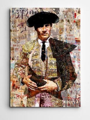 Pablo Aguado Torero, cuadros modernos de toreros, arte taurino moderno, decoración cuadros toreros modernos