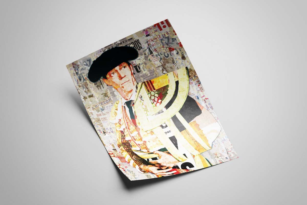 Poster Borja Jimenez, poster moderno, poster moderno de torero, lamina taurina
