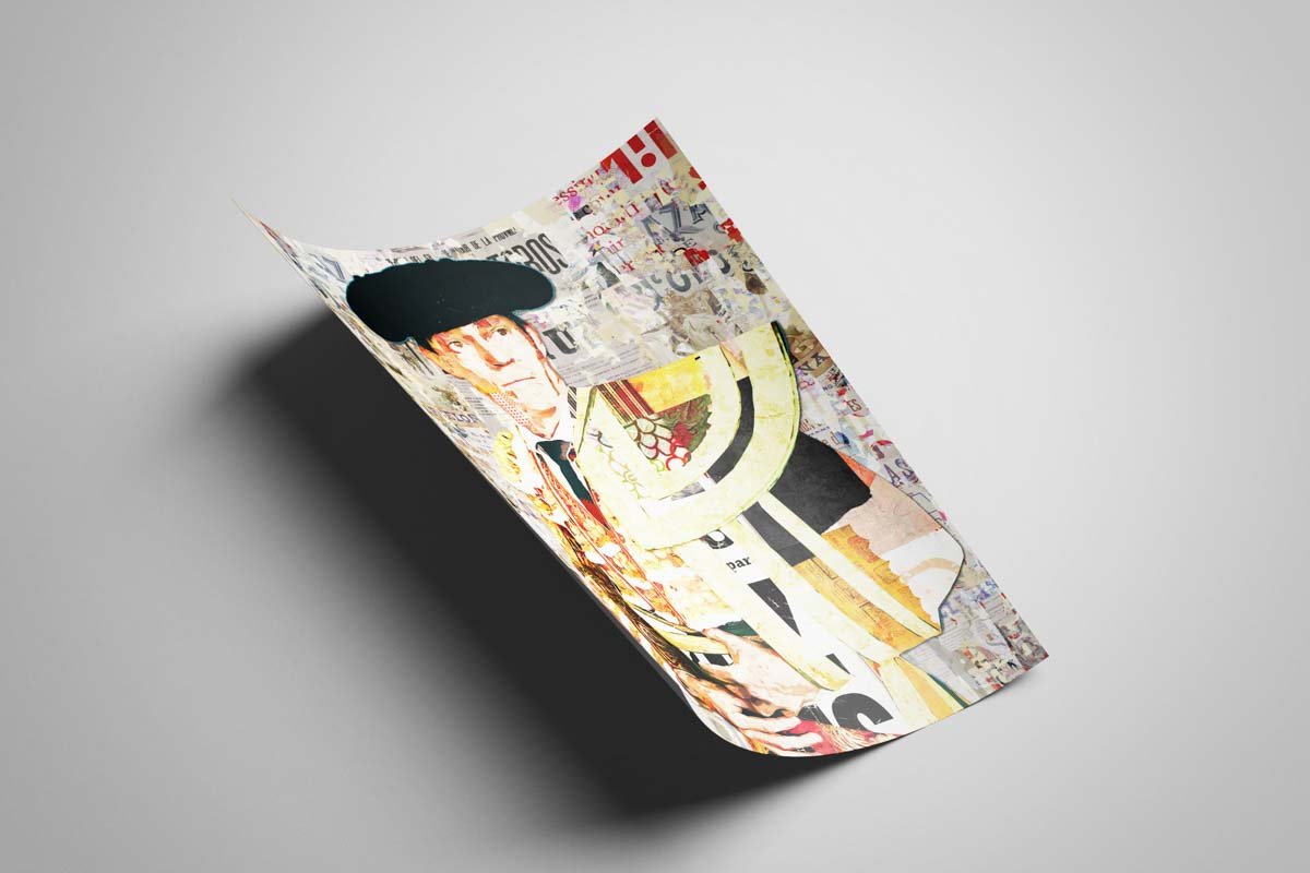 Poster Borja Jimenez, poster moderno, poster moderno de torero, lamina taurina