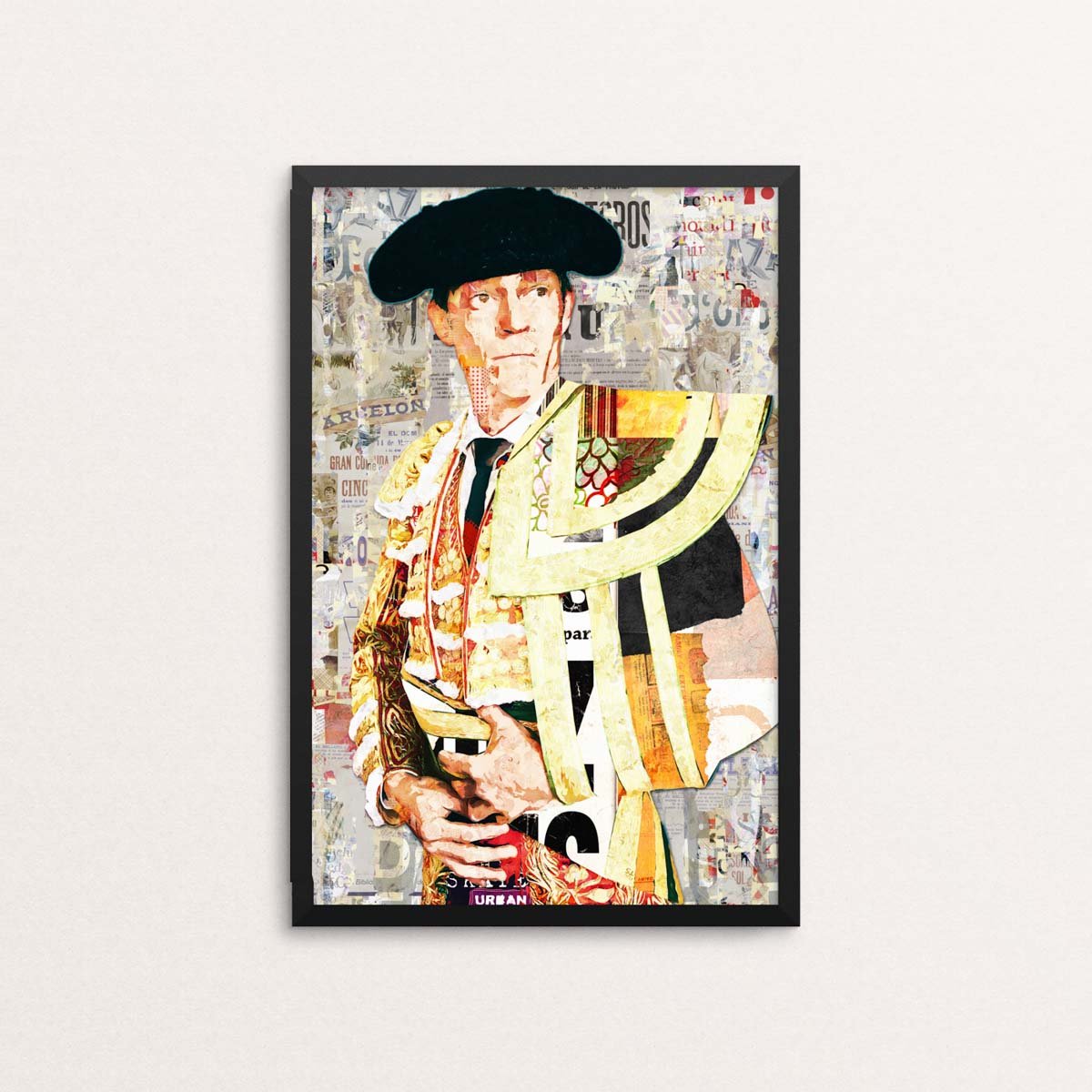 Poster Borja Jimenez, poster moderno, poster moderno de torero, lamina taurina, arte taurino poster