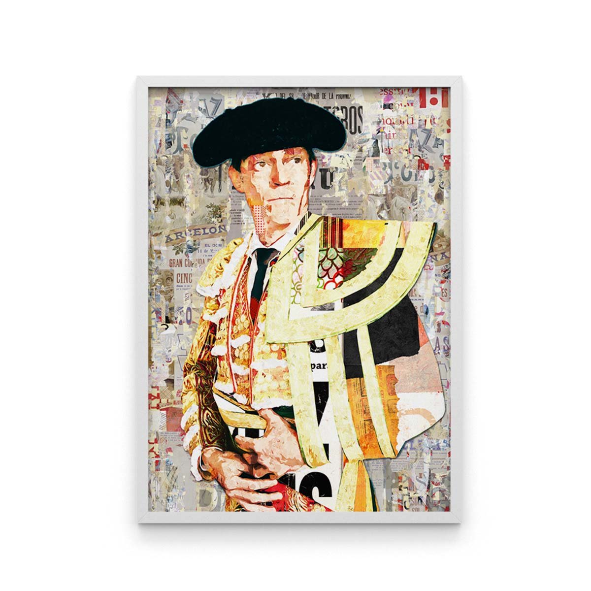 Poster Borja Jimenez, poster moderno, poster moderno de torero, lamina taurina, arte taurino poster